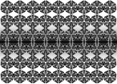 3D metal geometrik desen - illüstrasyon, duvar kağıdı, arka planlar, model, soyut küp şekli, geometrik şekil, gölge, şekil, adımları, tasarım, baskı kumaş