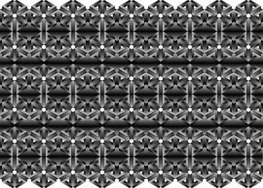 3D sorunsuz Web geometrik desen. Çerçeve kenarlığı duvar kağıdı. Zarif yinelenen vektör süsleme