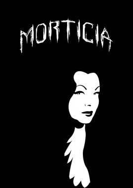 Ailesi Addams, Cadılar Bayramı korku kadın, Morticia ilham, izole vektör 