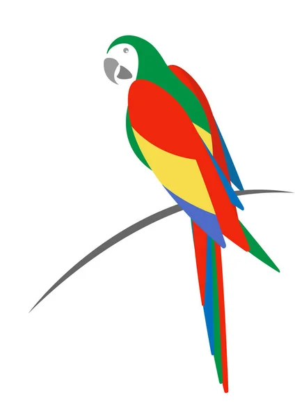 Papagáj logó ötlet design vektor illusztráció elszigetelt — Stock Vector