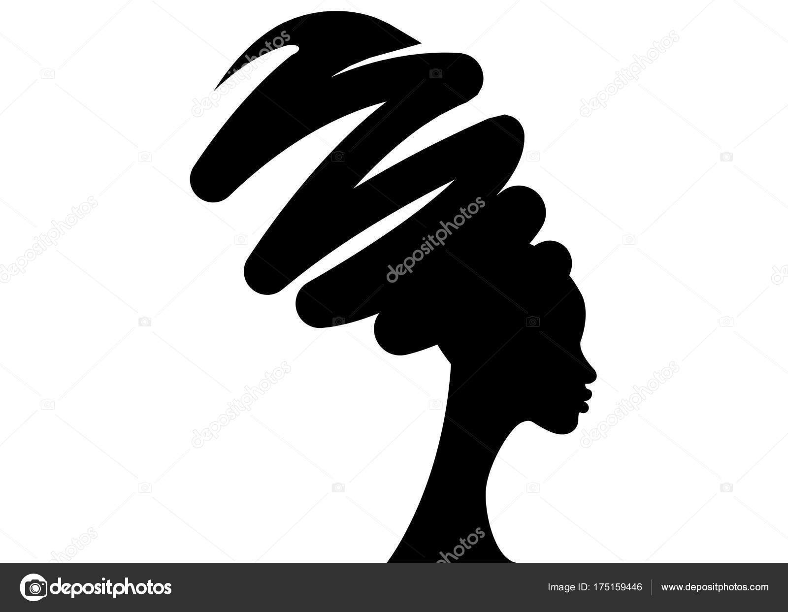Download Portrait beautiful African woman in traditional turban ...