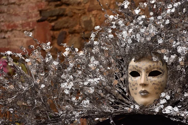 Traditionele Carnaval Venetiaanse Masker — Stockfoto