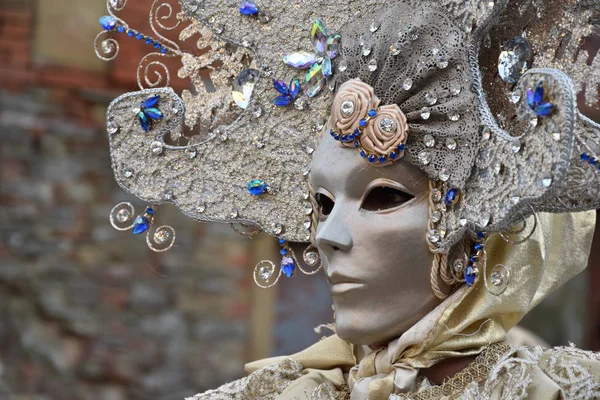 Traditionele Carnaval Venetiaanse Masker — Stockfoto