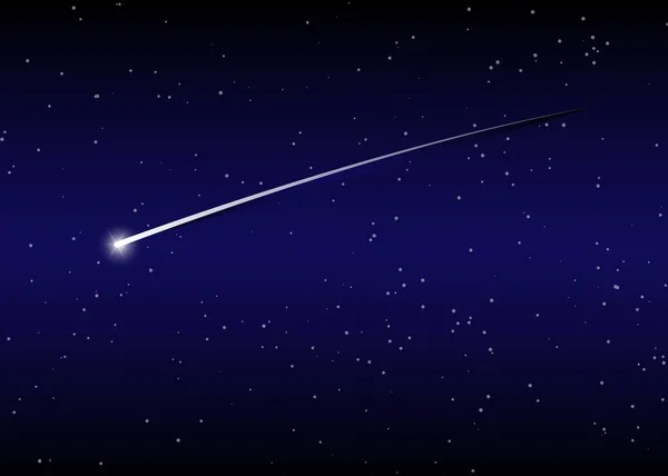shooting star background against dark blue starry night sky, vector  illustration - Stock Image - Everypixel