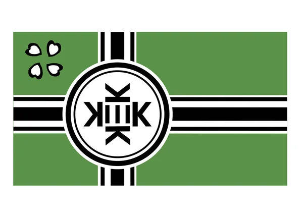 Флаг Кекистана, векторная иллюстрация изолирована — стоковый вектор