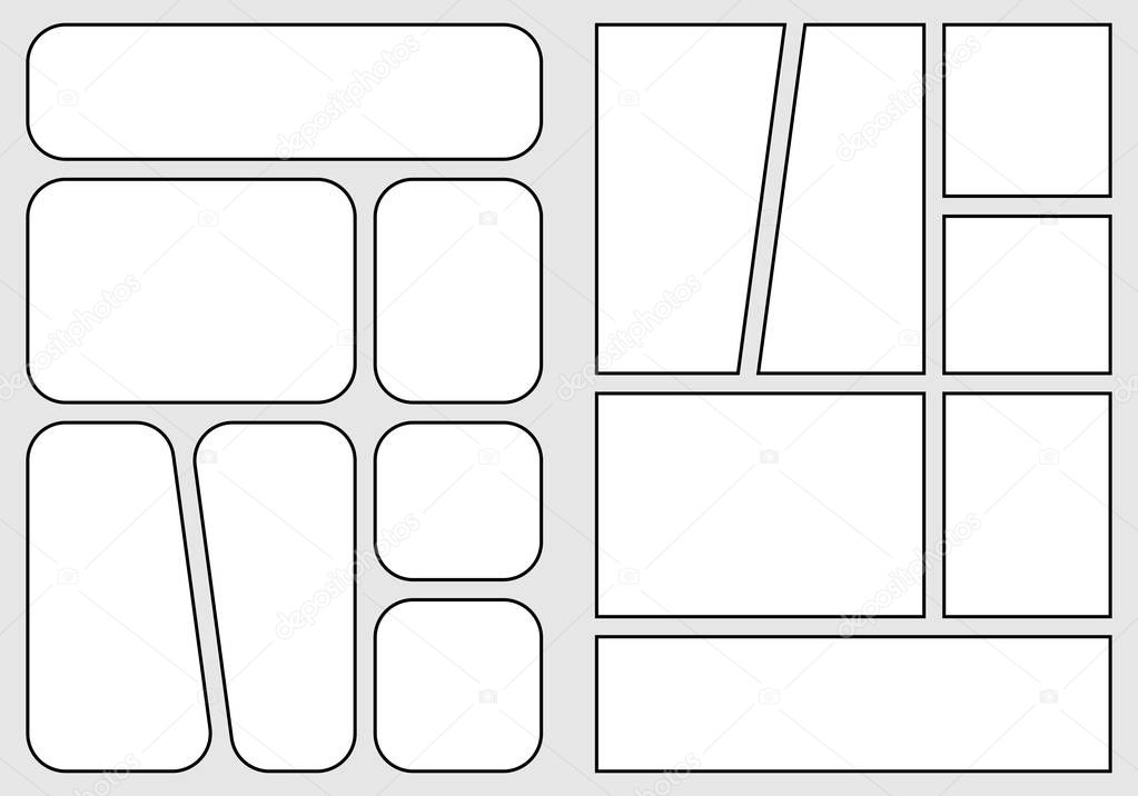 Manga Storyboard Layout Template For Rapidly Create The Comic Book Style Design Of Paper Ratio Is Fit For Print Out Vector Isolated Premium Vector In Adobe Illustrator Ai Ai Manga Storyboard Layout Template For Rapidly Create The Comic Book Style Design Of Paper Ratio Is Fit For Print Out Vector Isolated Premium Vector In Adobe Illustrator Ai Ai