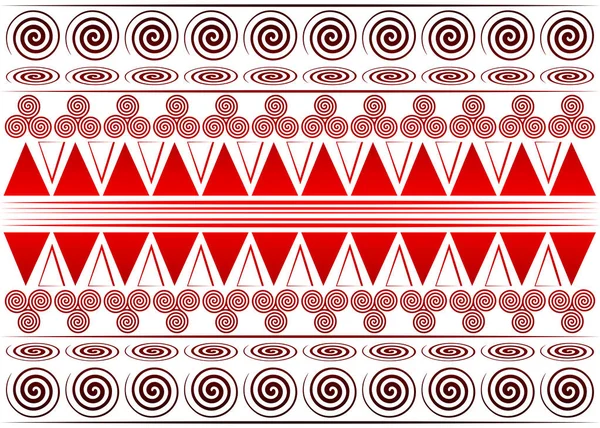 African Print Stoff, ethnische handgefertigte Ornamente für Ihr Design, Stammesmuster Motive geometrische Elemente. Vektortextur, afro-textiler Modestil aus Ankara. Pareo-Wickelkleid, Teppich-Batik aus Mali — Stockvektor