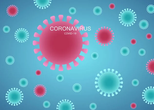 Nytt Coronavirus Genom Bakgrund Covid 2019 Ncov Nytt Koronavirus Ansvarigt — Stock vektor