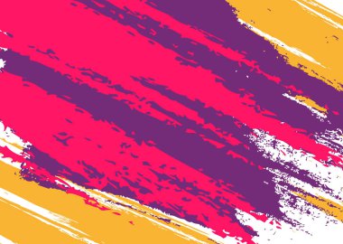 Tasarım projeniz için grunge fırçalı soyut arkaplan. İş broşürü kapağı tasarımı için sanat tasarımı. Arkaplan, afiş, poster, broşür için vektör illüstrasyonu. Mutlu Holi geçmişi