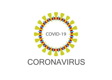 Coronavirus ikonu, 2019-nCov romanı Coronavirus konsepti Asya gribi salgını ve koronavirüs gribi salgını için tedavi edilebilir. Sars Cov 2 Vektörü izole edildi