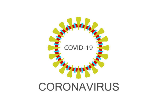 Coronavirus icon, 2019-nCov novel coronavirus concept resposible for asian flu outbreak and coronaviruses influenza as dangerous flu strain cases as a pandemic. Sars Cov 2 Vector isolated