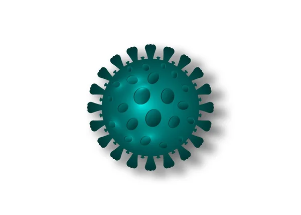 Coronavirus Covid Icono Concepto Virus Wuhan China Vector Aislado — Archivo Imágenes Vectoriales