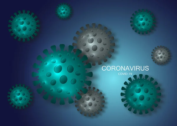 Nytt Coronavirus Genom Bakgrund Covid 2019 Ncov Nytt Koronavirus Ansvarigt — Stock vektor