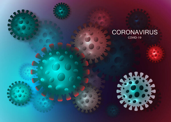 New Coronavirus Genome, COVID-19 background, 2019-nCov novel coronavirus, resposible for asian flu outbreak and coronaviruses influenza as dangerous flu strain cases as a pandemic