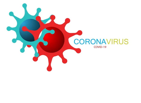 Covid Logotipo Diseño Tipográfico Inscripción Concepto Coronavirus Organización Mundial Salud — Vector de stock