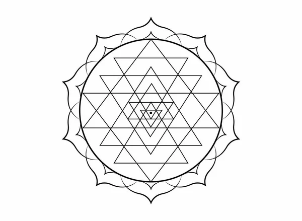 Deepika Das  Tattoo Artist on Instagram The Sri Yantra also known as the Sri  Chakra is a complex sacred geometry used for worship devotion and  meditation It consists of nine interlocking