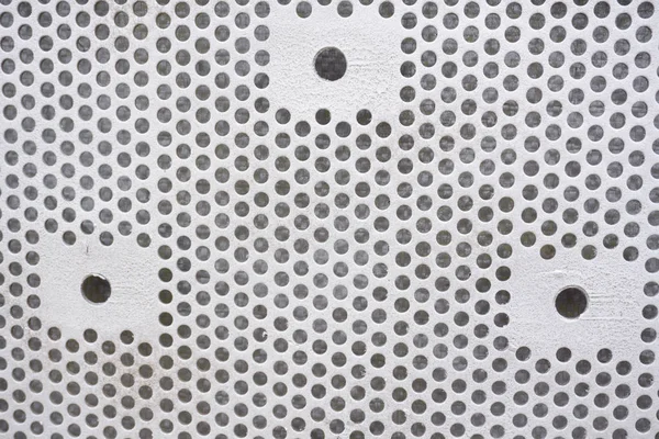 Plastic Background Circles White Tone Great Design Texture Perforation Holes — Stock Photo, Image