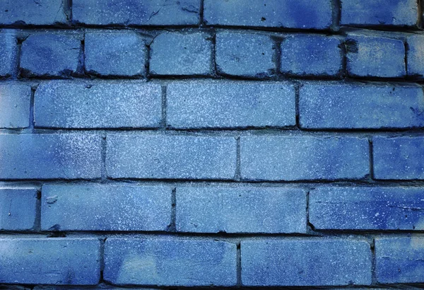 Niebieski cegła ściany tło — Zdjęcie stockowe