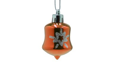 Turuncu Noel oyuncak koni varil izole