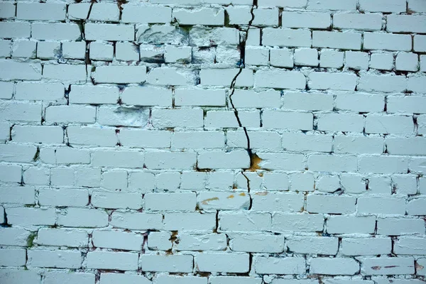 Sfondo di muro di mattoni vintage blu con texture in stucco di gesso bianco  . — Foto Stock