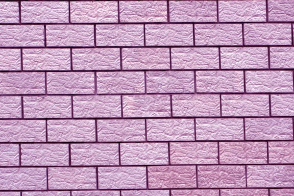Rosa Wandstruktur und Hintergrund Ziegel gerade . — Stockfoto