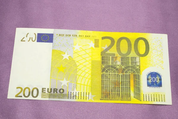 Euro banknotes on a white background. — Stock Photo, Image