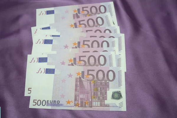 500 Euro note sfondo texture — Foto Stock