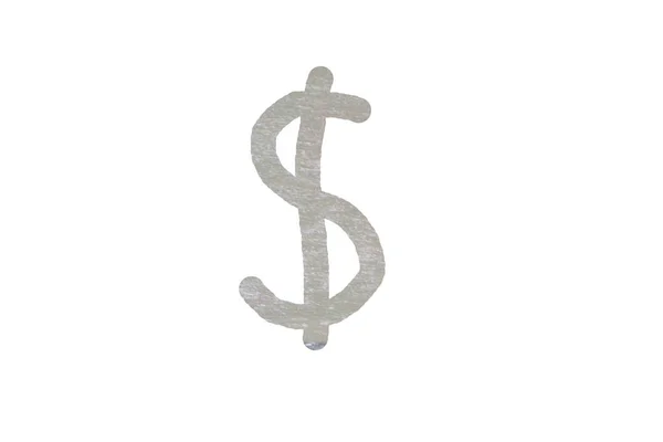 Cloud Dollar Sinal Sinal Vento Branco Ganhando — Fotografia de Stock