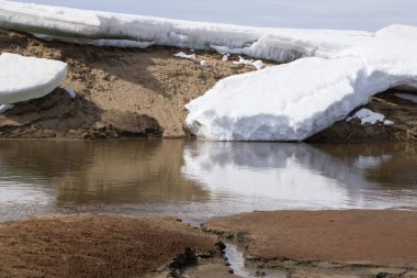 Buz mağarası dokusu canlı duvarlar soğuk