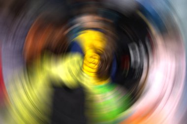 Spin daire Radyal hareket arka plan bulanıklık