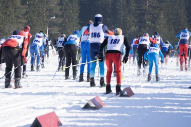 Alpensia Kros Şehir Merkezi 'nde düzenlenen Kış Olimpiyatları' nda Bayanlar 7.5 km Skiathlon 'da ayin başlıyor. .