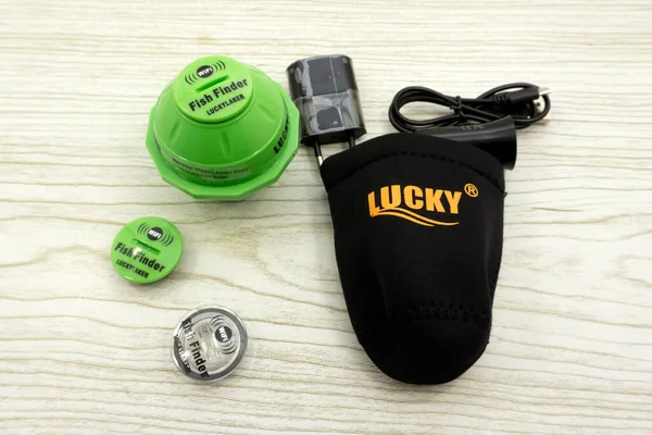 Deniz teçhizatı bir deniz teknesinin yankısı ya da yankı sesi şanslı Laker - Rusya Berezniki 09.09.2019 .