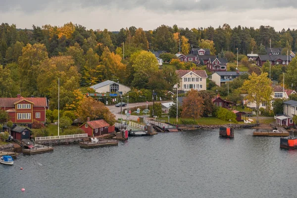 Hus i Stockholms skärgård — Stockfoto