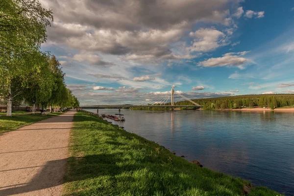 Brigde at Rovaniemi — стокове фото