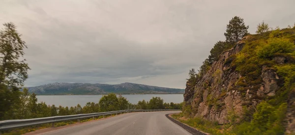 ノルウェーの山の道 — ストック写真