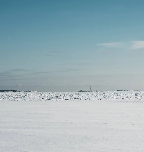 Winter day with islands in horizon — Stock Fotó