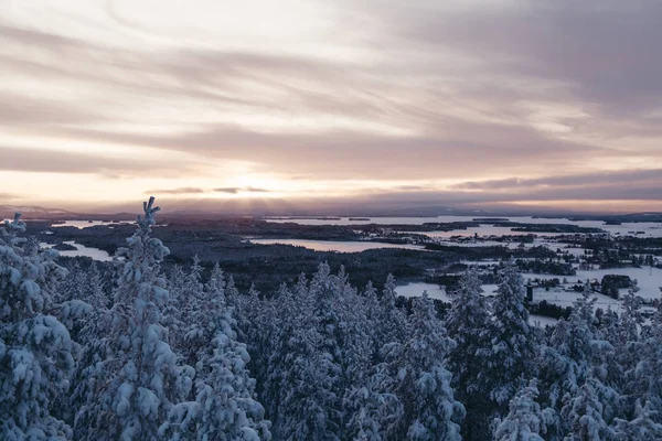 Vistas en Kotavaara en el norte de Finlandia — Foto de Stock