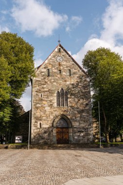 Stavanger Norveç Şehrin eski Katedrali