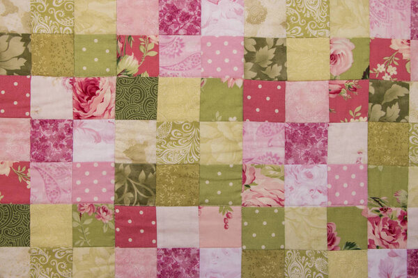 colourful patchwork quilt background texture