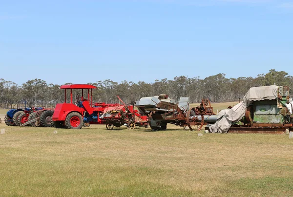 Dunolly Victoria Ausztrália Október 2015 Dunolly Barátait Vintage Traktor Motor — Stock Fotó