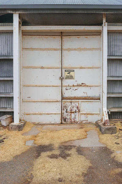 La entrada de un silo de grano en el país Victoria, Australia — Foto de Stock