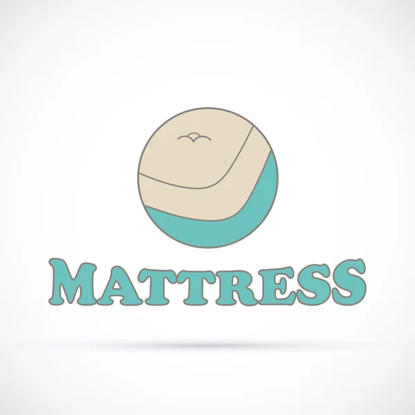Logo du magasin de matelas — Image vectorielle