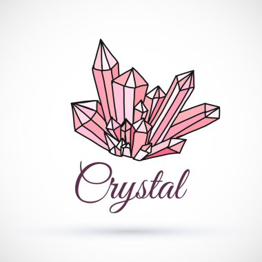 çizilmiş kristalleri logosu