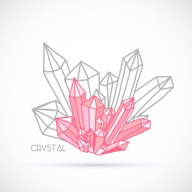 çizilmiş kristalleri logosu