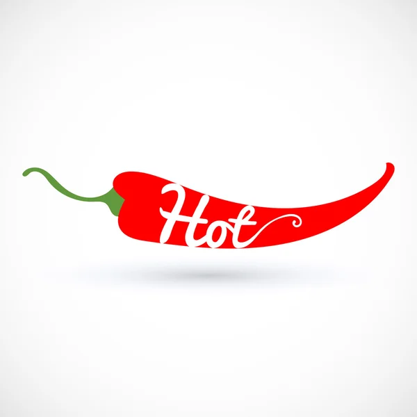 Chilli peper logo — Stockvector