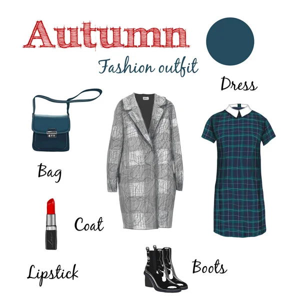 Items van kleding en accessoires — Stockfoto