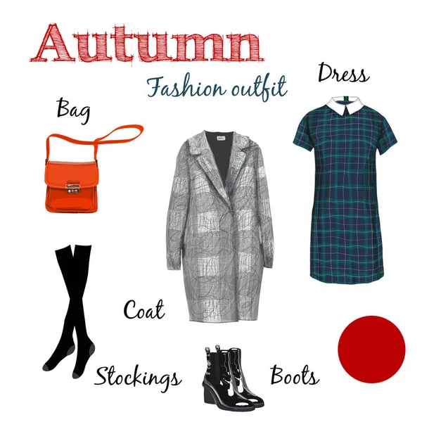 Items van kleding en accessoires — Stockfoto