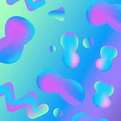 Vzorek tekutiny neon hologram