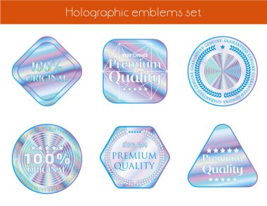 Holografik geometrik şekiller ayarla