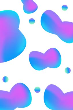 Hologram sıvı neon desen